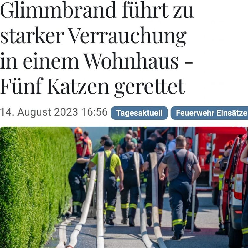 Read more about the article Brand Wohnhaus Altmünster 14. August 2023